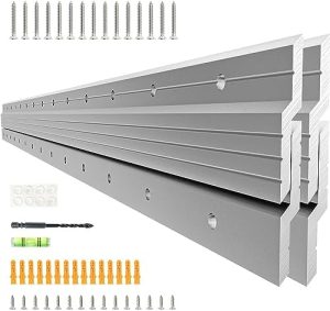 Accesorii pentru agățat tablouri |   Cleat de montare francez, suport robust, clips din aluminiu Z de 3 inci pentru suspendarea oglinzilor, picturilor, tablourilor, rafturilor și nu numai – hardware de montare interconectabil pentru oglinzi pe perete, suport pentru imagini de 2 lbs. Accesorii pentru agățat tablouri Accesorii pentru agățat tablouri