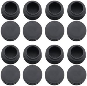 Conectori hardware |   16Piese 1 Inch Capac Rotund din Plastic Negru pentru Tuburi, Capace de Închidere pentru Mobilier, Acoperitoare pentru Picioare, Plug Decorativ pentru Mobilier, Potrivit pentru Mese, Scaune, Scări, Rafturi, Garduri și Balustrade. Conectori hardware Conectori hardware