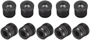 Conectori hardware |   16Piese Inserții de Tuburi Filetate din Plastic cu Filet M8, pentru Tuburi Rotunde cu Diametru Exterior de 25Mm/0.98″, Dopuri Rotunde Ajustabile din Plastic Negru pentru Inserții de Roți, Capace pentru Picioarele Mobilierului. Conectori hardware Conectori hardware