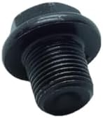 Conectori hardware |   2 Piese M12X1 Conexiune Metrică Filetată Bărbat Hexagonal Cap Plug cu Flanșă Fitting din Oțel Negru Conectori hardware Conectori hardware