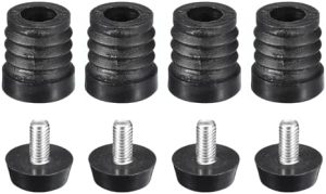 Conectori hardware |   4Piese Inserții Pentru Tuburi Rotunde Cu Picioare Reglabile, Pentru Tub Rotund De 19Mm/0.75″ Od, M6 Filet Dopuri Din Plastic Negru Pentru Picioarele Mobilierului, Capace De Închidere Inserții Plugs Conectori hardware Conectori hardware