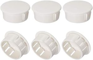 Conectori hardware |   6Pcs Montare 25Mm X 11Mm Dopuri Rotunde Albe din Nylon pentru Blocarea Panoului cu Gaura Conectori hardware Conectori hardware