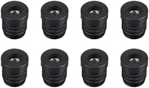 Conectori hardware |   8Piese Inserții Pentru Tuburi Rotunde Cu Filet M6, Pentru Tub Rotund Cu Diametru Exterior De 19Mm/0.75″, Capac De Plastic Negru Rotund Inserție Caster Capace De Capăt Pentru Scaune Plug Picioare Mobilier Conectori hardware Conectori hardware