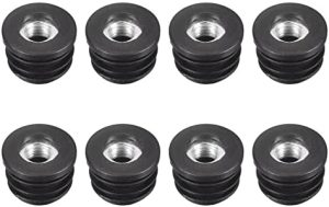 Conectori hardware |   8Piese Inserții Pentru Tuburi Rotunde Cu Filet M8, Pentru Tub Rotund Cu Diametru Exterior De 22Mm/0.87″, Plăcuțe Negre Din Plastic Rotund Inserții Roți Plug Capace De Capăt Pentru Mobilier Conectori hardware Conectori hardware