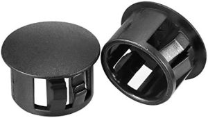 Conectori hardware |   Capace de prindere, 20 buc. 14 mm x 10.4 mm capac rotund din nylon negru cu închidere tip snap pentru panou. Conectori hardware Conectori hardware