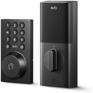 Fierărie și încuietori pentru uși |   Eufy Smart Lock C30, Încuietoare pentru Ușă Fără Cheie, Zăvor Wifi Integrat, Încuietoare Inteligentă pentru Ușa de Intrare, Fără Necesitatea unui Pod, Instalare Ușoară, Control de la Distanță prin Aplicație, Blocare Automată, 4 Baterii AA (Nu Incluse) Fierărie și încuietori pentru uși Fierărie și încuietori pentru uși