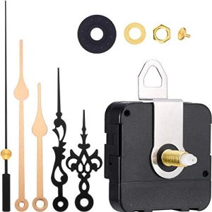 Mecanism de ceas |   2 Perechi Mecanism Ceas Quartz pentru DIY, Piese de Reparare pentru Ceas de Perete (Lungime Ax 1-1/5 Inch / 31 Mm, Set de Culori 3) Hardware Mecanism de ceas