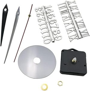 Mecanism de ceas |   Set de cifre pentru ceas Hscgin 1Set Numere arabe și romane argintii, numere pentru ceas digital DIY cu mecanism de mișcare, motor de ceas alimentat cu baterii pentru înlocuirea și repararea accesoriilor pentru ceas. Hardware Mecanism de ceas